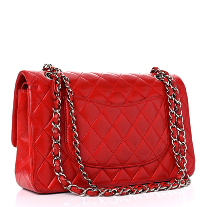 Chanel Lambskin Quilted Medium Double Flap Red 2 of 25