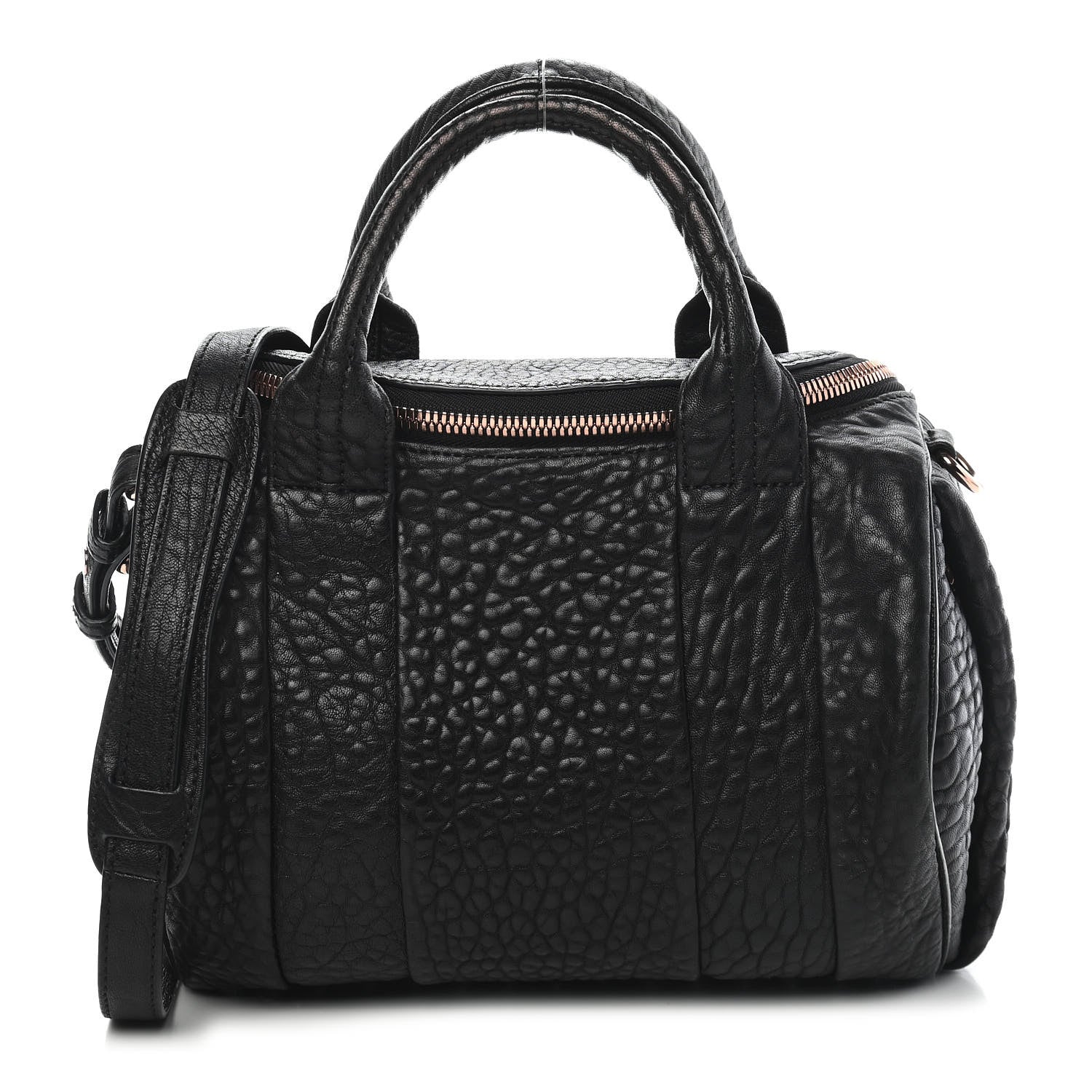 Alexander Wang Pebbled Lambskin Rockie Black Rose Gold Hardware 1 of 11