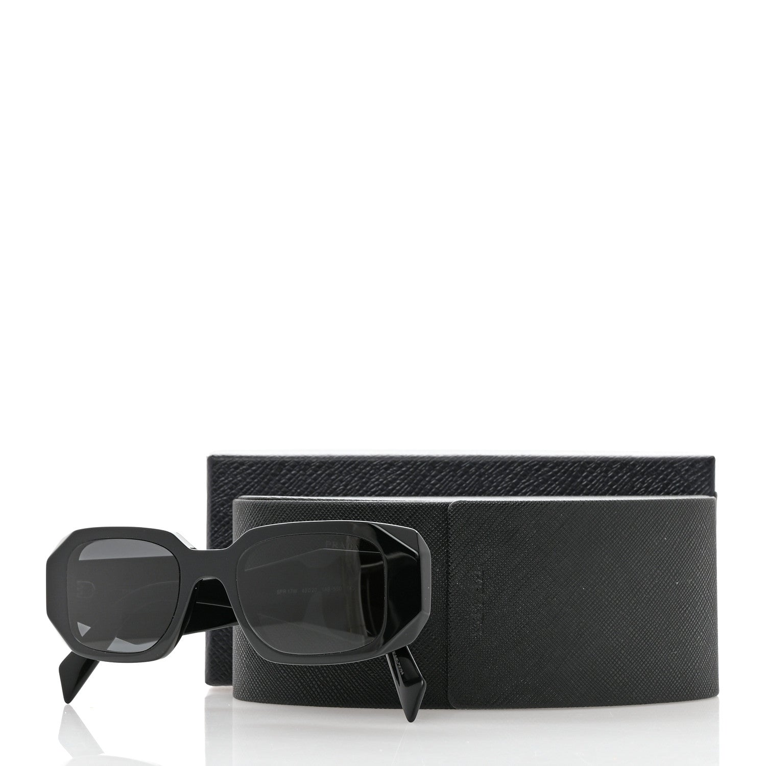 Prada Acetate Symbole Sunglasses SPR 17W Black 11 of 11