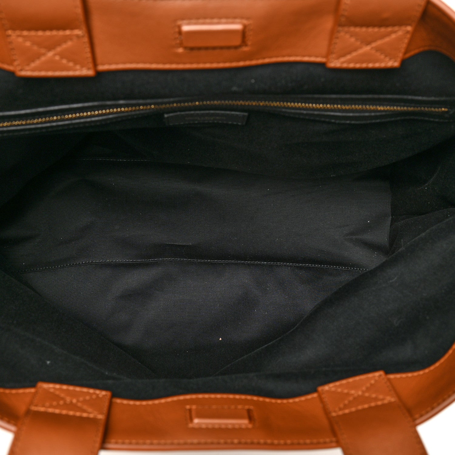 Saint Laurent Calfskin Linen Two Tone Cabas Tote Beige 5 of 9