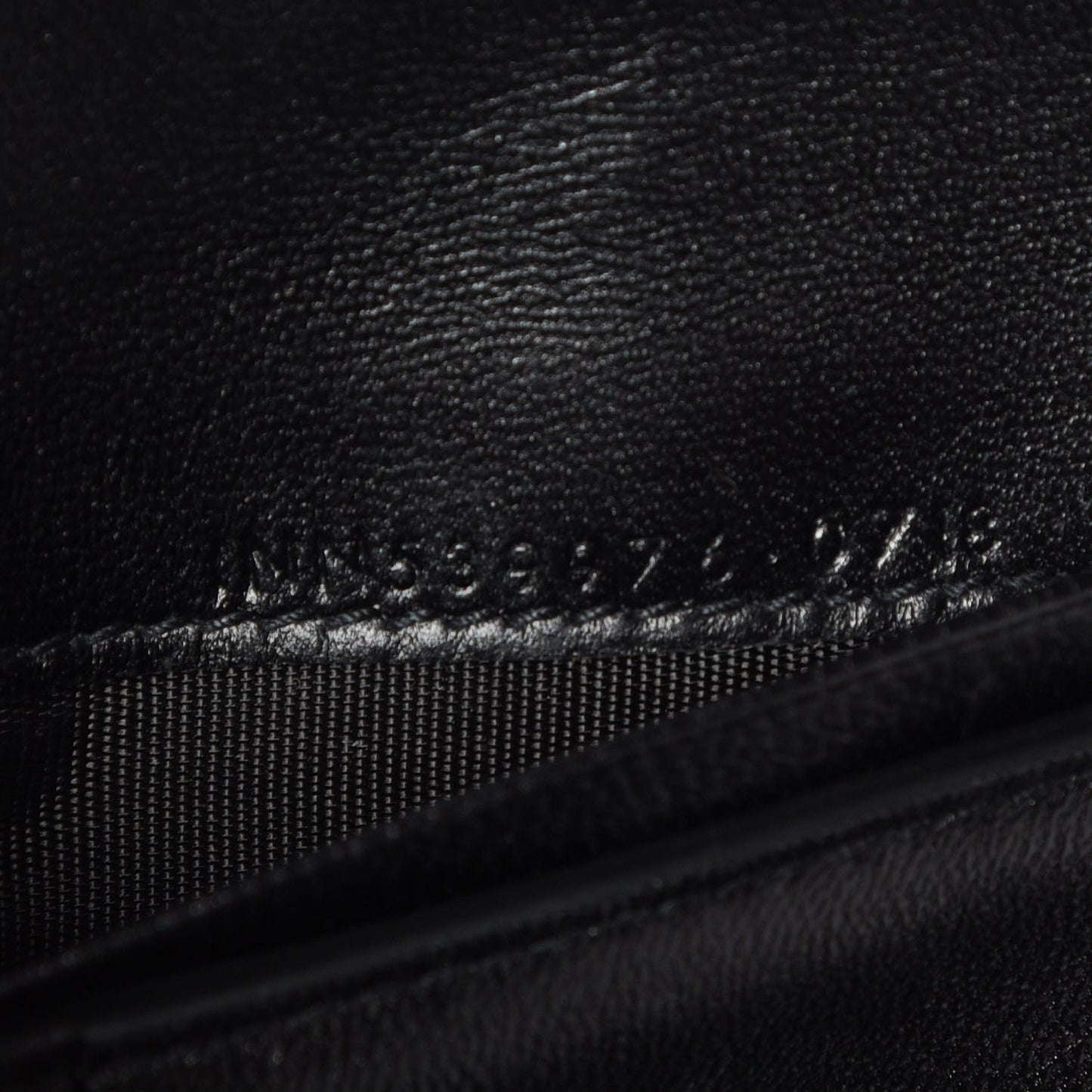 Patent Matelasse Monogram Vicky Tri-Fold Wallet Black