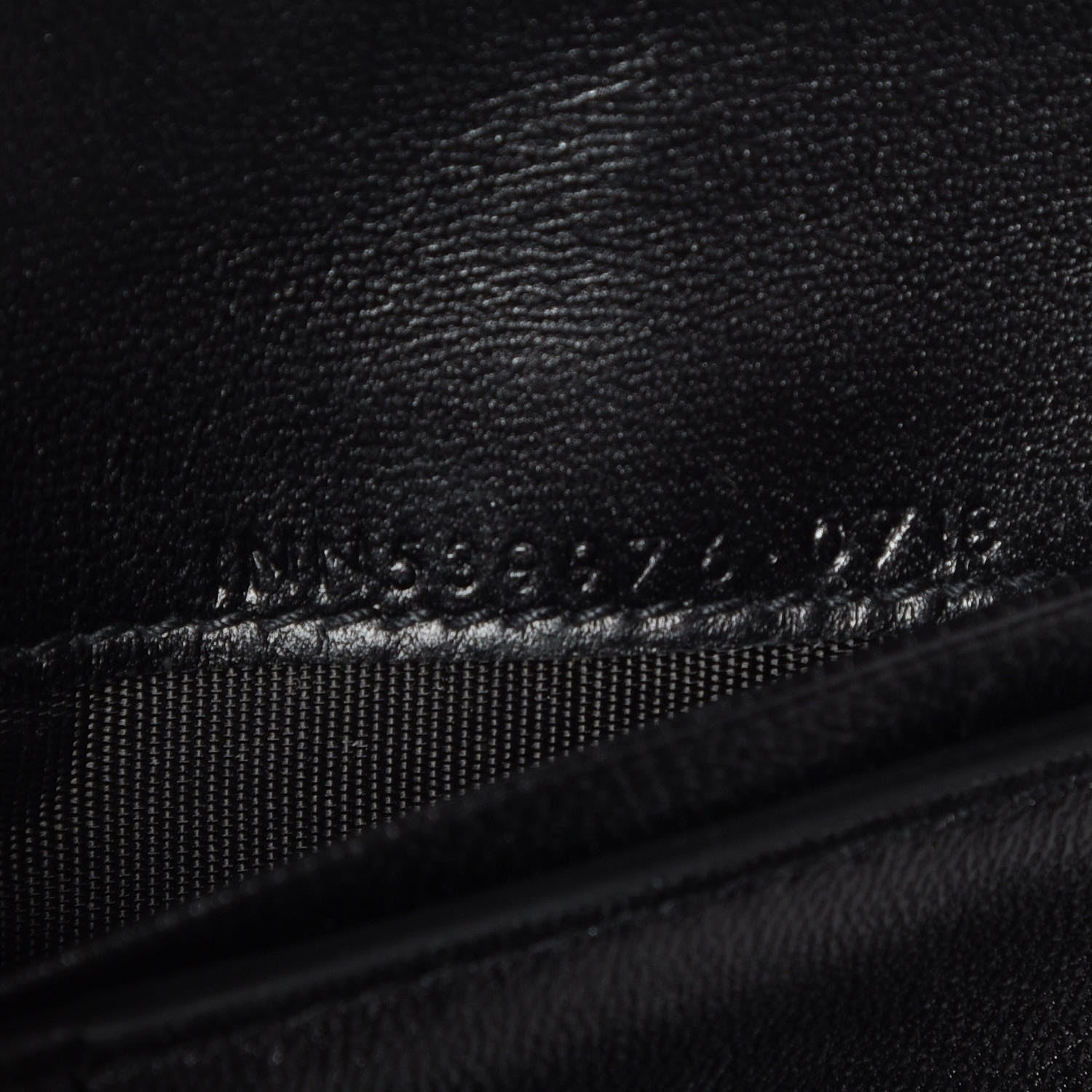 Saint Laurent Patent Matelasse Monogram Vicky Tri-Fold Wallet Black 7 of 7