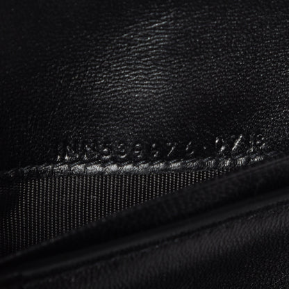 Saint Laurent Patent Matelasse Monogram Vicky Tri-Fold Wallet Black 7 of 7