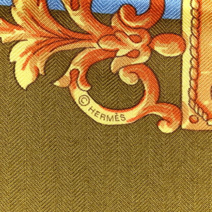 Hermes Cashmere Silk Ferronnerie Stole 5 of 6