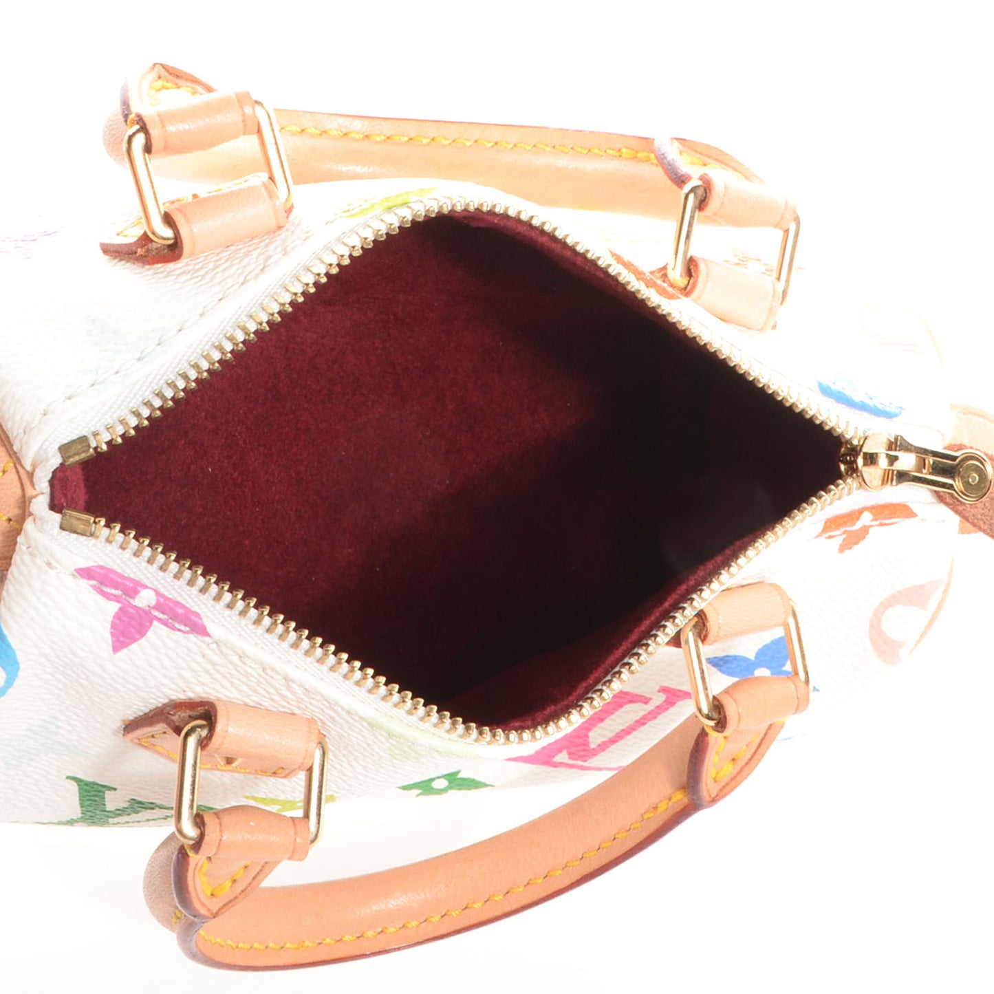 Monogram Multicolor Mini Sac HL Speedy White