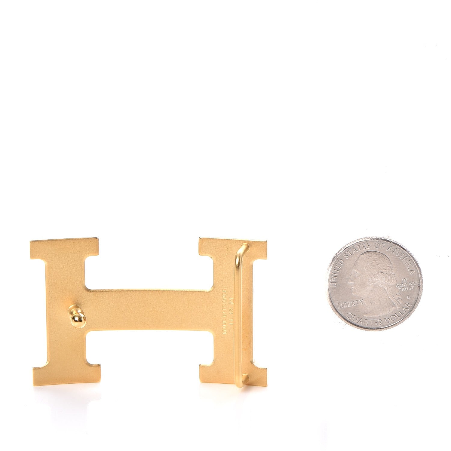 Hermes Polished 32mm H Belt Buckle Gold 2 of 5