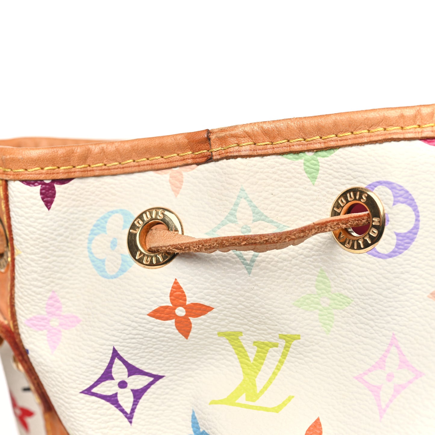 Monogram Multicolor Petit Noe White