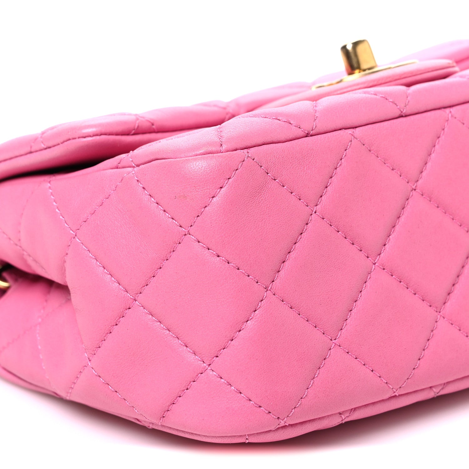 Chanel Lambskin Quilted Mini Pearl Crush Flap Pink 9 of 10