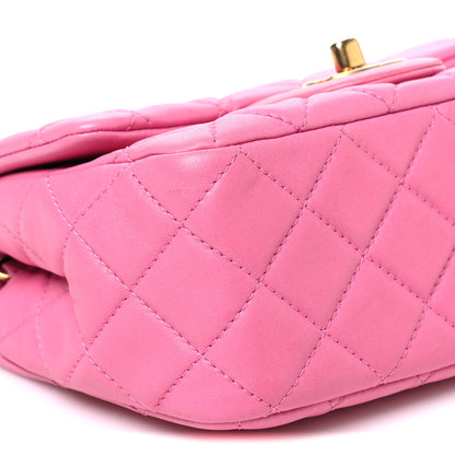 Chanel Lambskin Quilted Mini Pearl Crush Flap Pink 9 of 10
