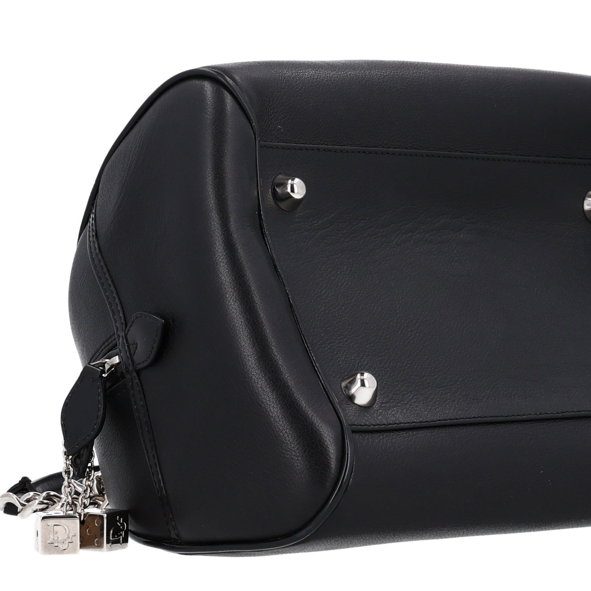 Christian Dior Calfskin Gambler Dice Bowler Black 8 of 9