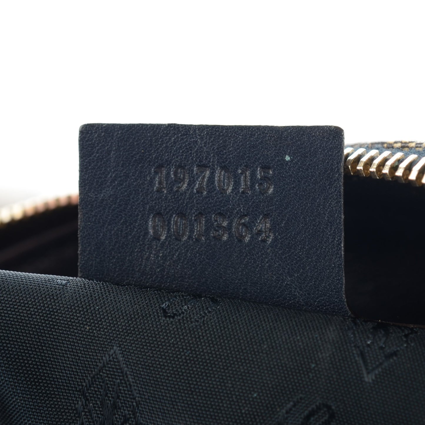 Crystal Monogram Large Hysteria Clutch Navy Blue
