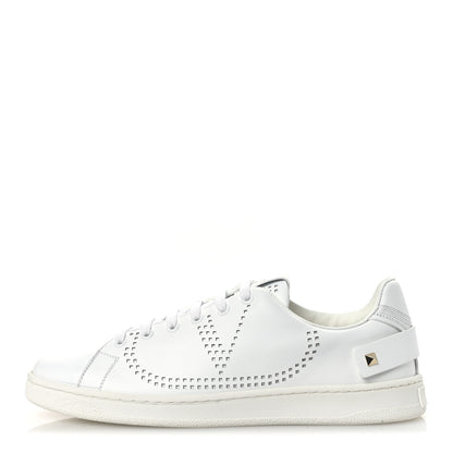Valentino Garavani Calfskin Womens Backnet Sneakers 39.5 White 1 of 11