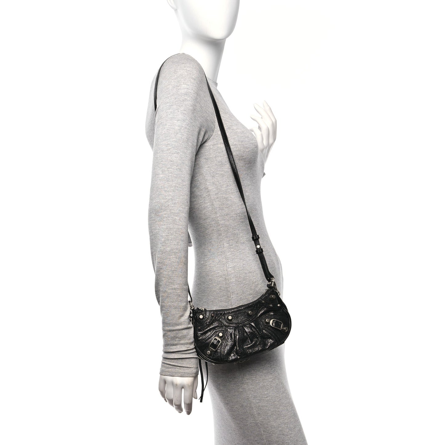 Agneau Arena Le Cagole Mini Purse With Chain Black