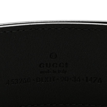 Gucci Moon Calfskin Pearl Double G 40mm Belt 90 36 Black Cream 3 of 8