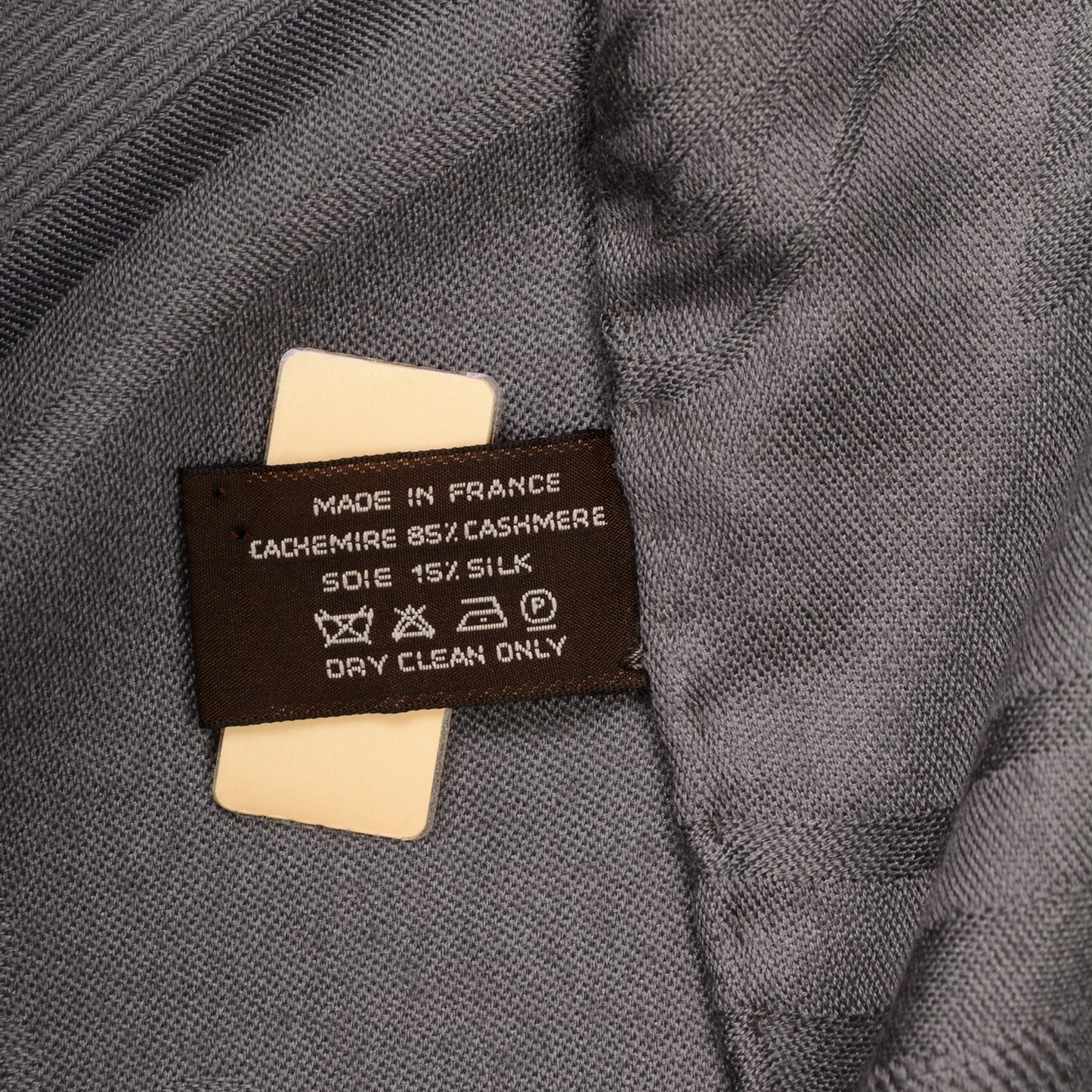 Cashmere Silk Jacquard New Libris Scarf Gris Souris