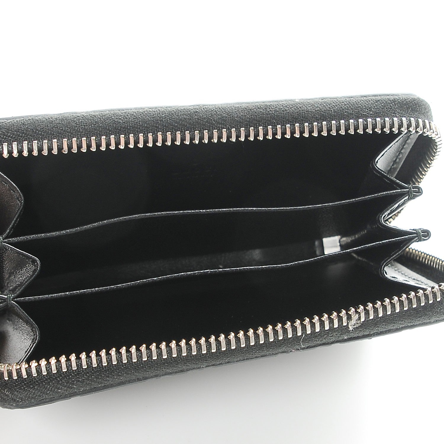 Gucci Guccissima Zip Around Card Case Black 5 of 8
