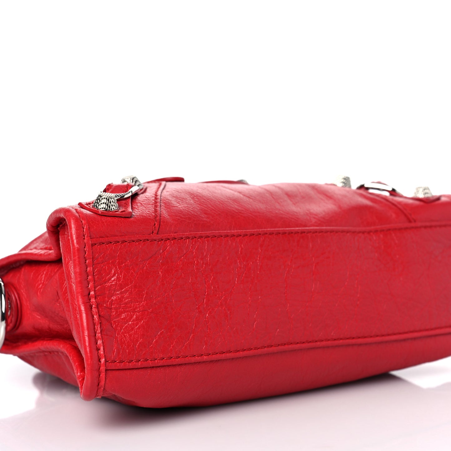 Agneau Giant 12 Silver Hardware Mini City Rouge Cardinal