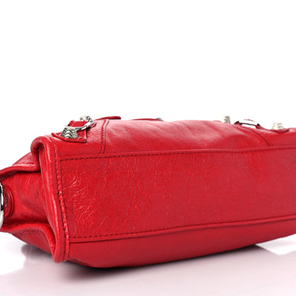Balenciaga Agneau Giant 12 Silver Hardware Mini City Rouge Cardinal 8 of 9
