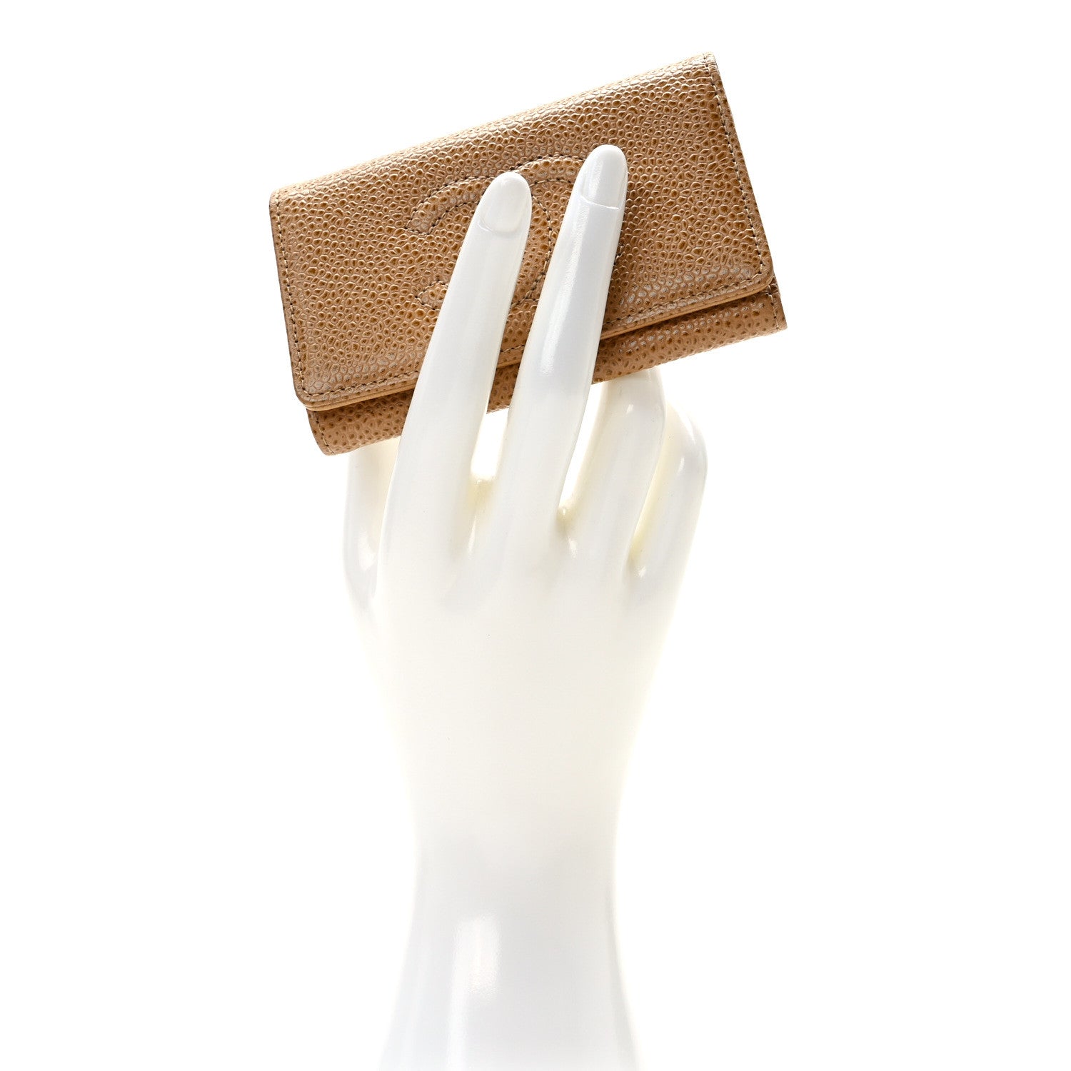 Chanel Caviar Timeless CC 6 Key Holder Case Beige Clair 2 of 8