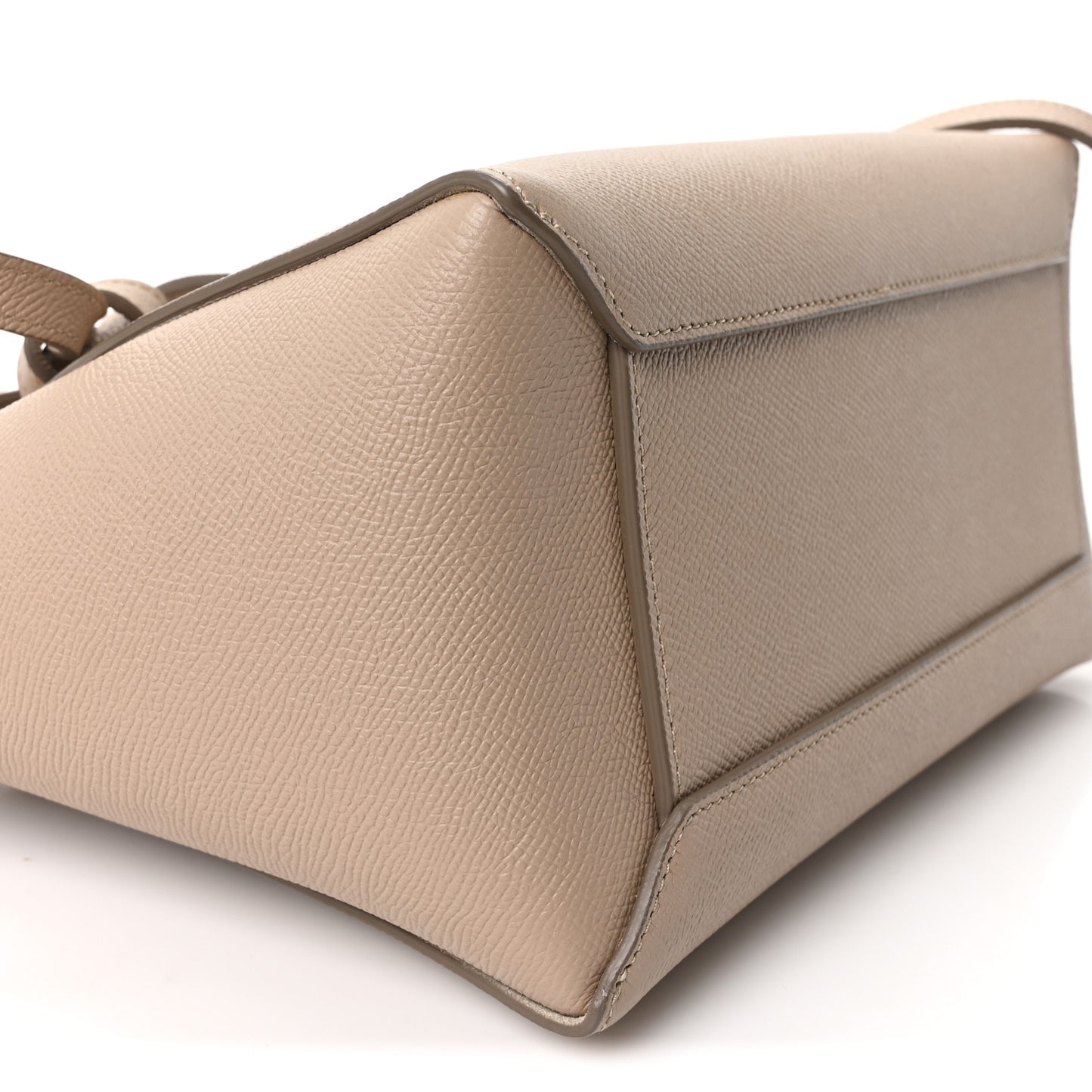 Grained Calfskin Micro Belt Bag Light Taupe