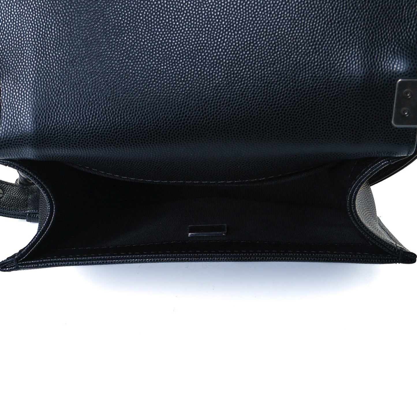 Caviar Quilted Small Boy Flap Black