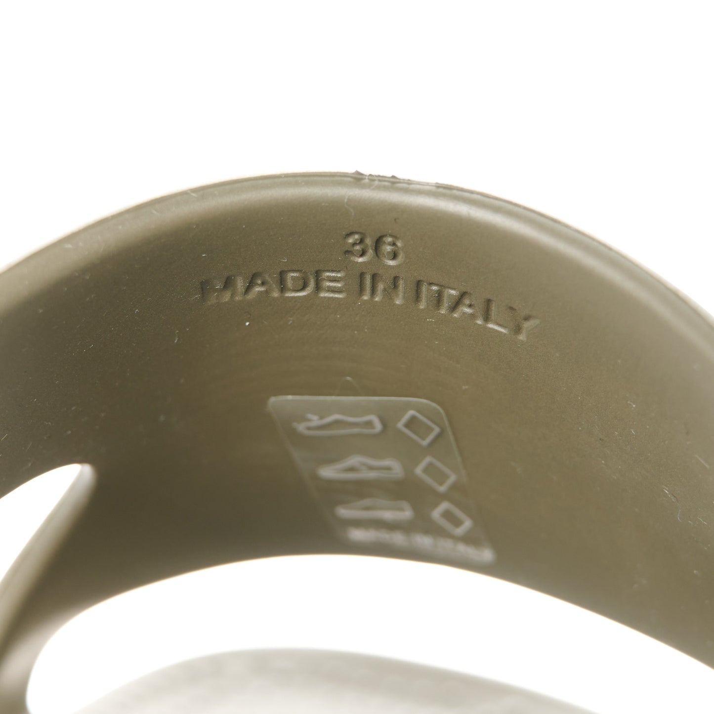 Rubber Marshmallow Sandals 36 Green