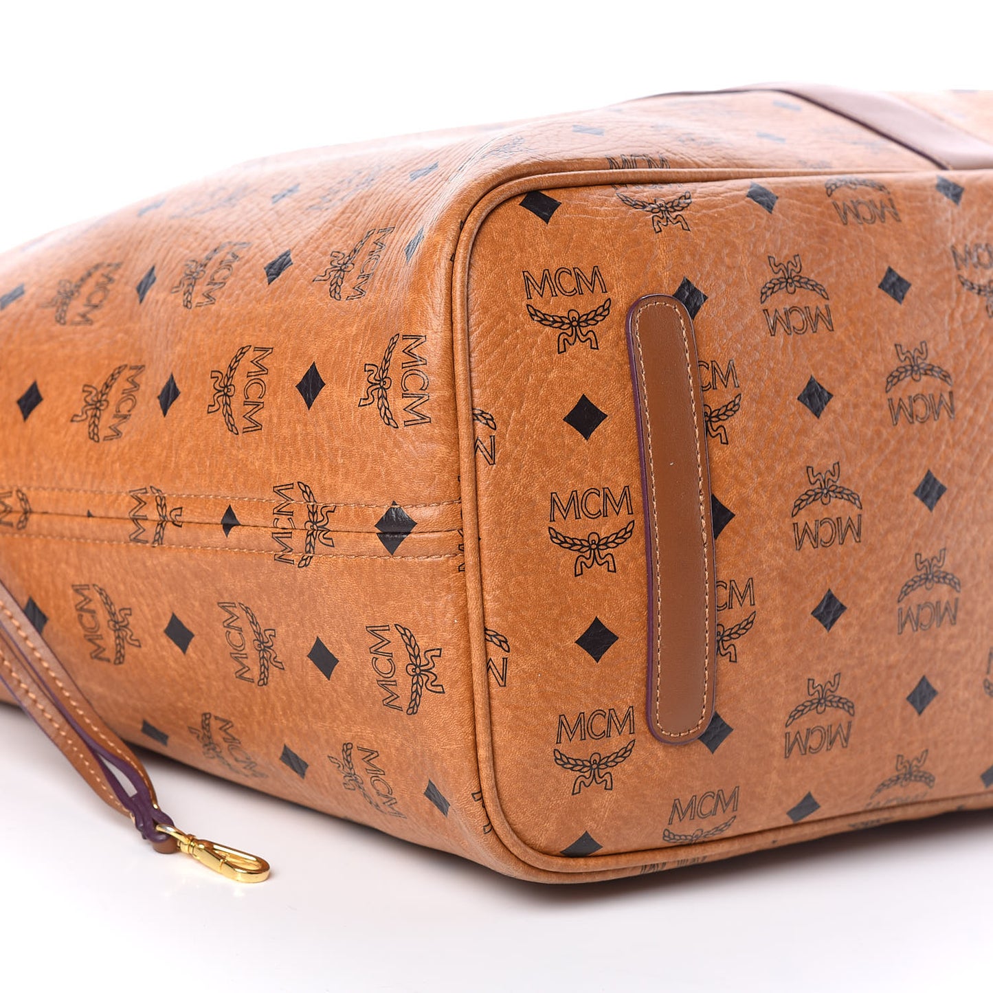 Visetos Large Liz Reversible Shopper Tote Cognac