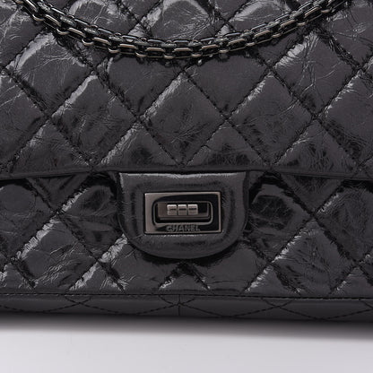 Chanel Glazed Calfskin Quilted 2.55 Reissue 226 Flap So Black 9 of 9