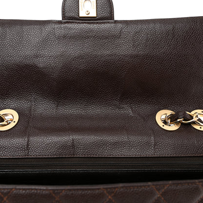 Chanel Caviar Quilted Jumbo Single Flap Brown 13 of 13