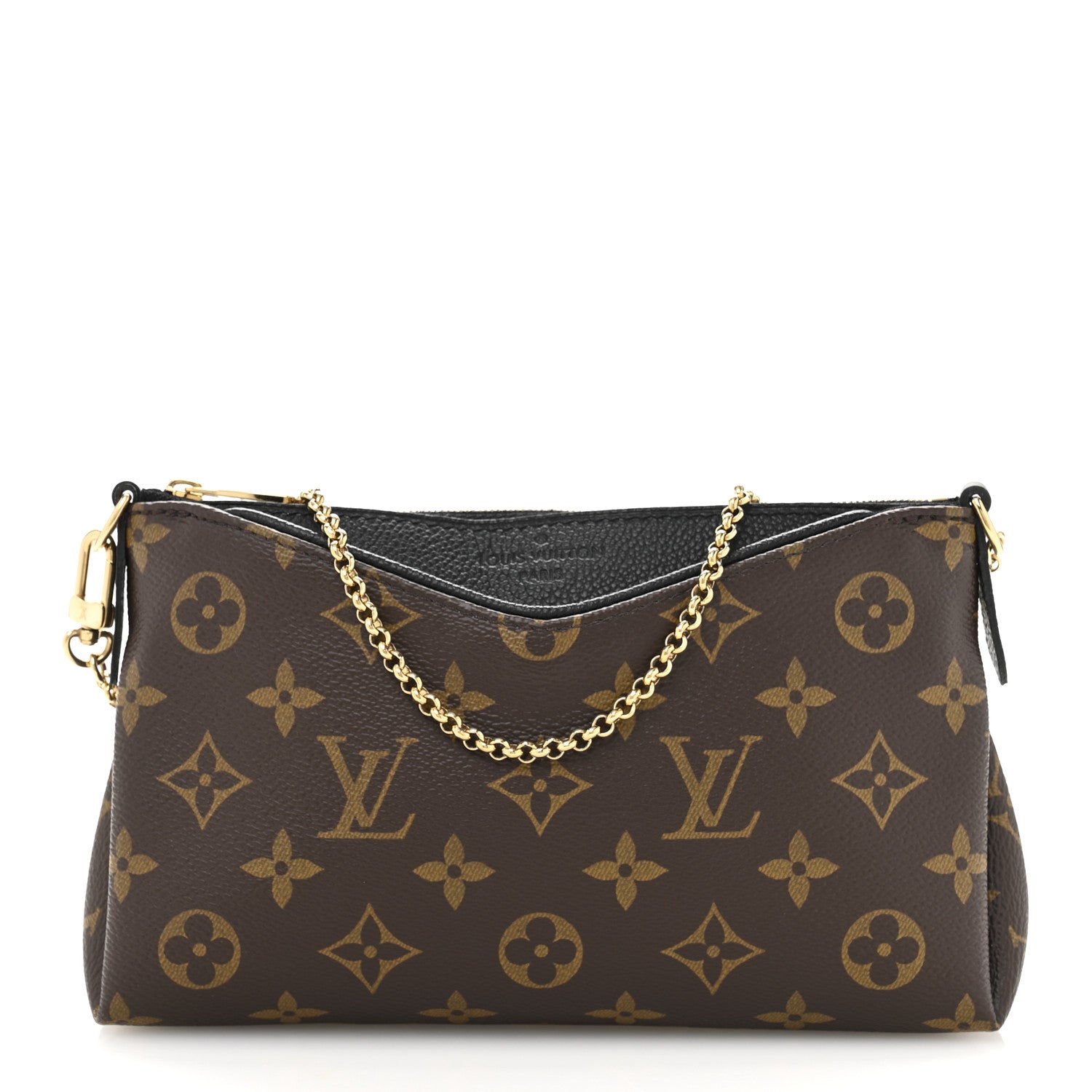 Louis Vuitton Monogram Pallas Clutch Black 1 of 11