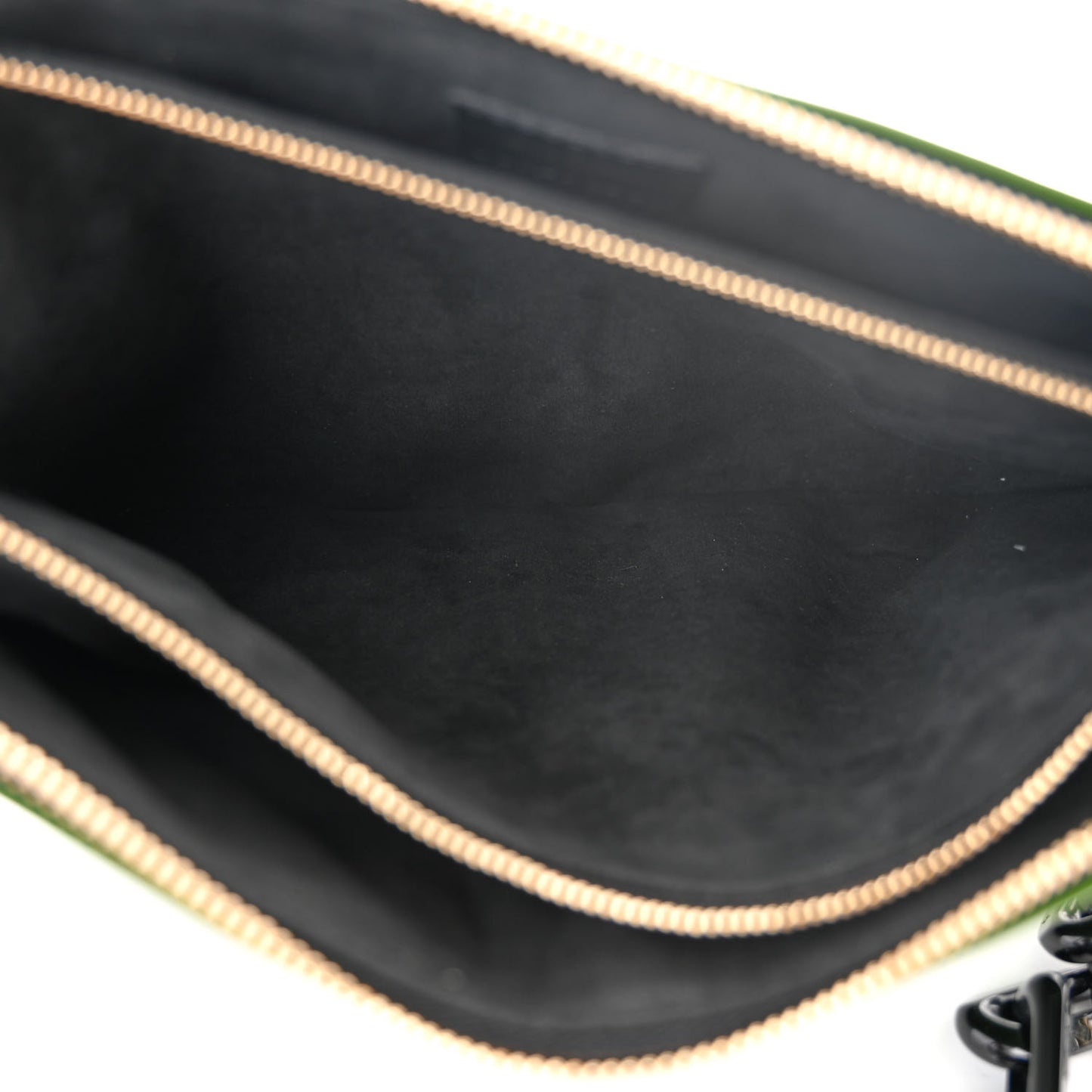 Patent Embossed Monogram Coussin PM Green Black