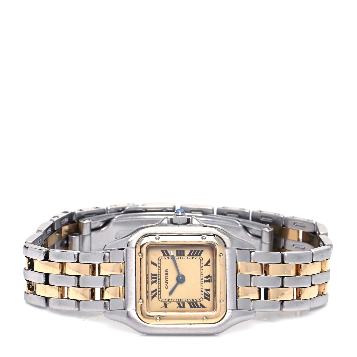 Cartier Stainless Steel 18K Yellow Gold 22mm Panthere Quartz Watch 2 of 4