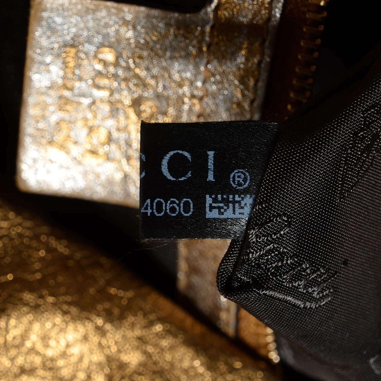 Gucci Patent Calfskin Large Hysteria Top Handle Bag Gold 9 of 9