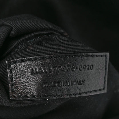 Saint Laurent Lambskin Quilted Monogram Monochrome Small Loulou Puffer Chain Satchel Black 8 of 15
