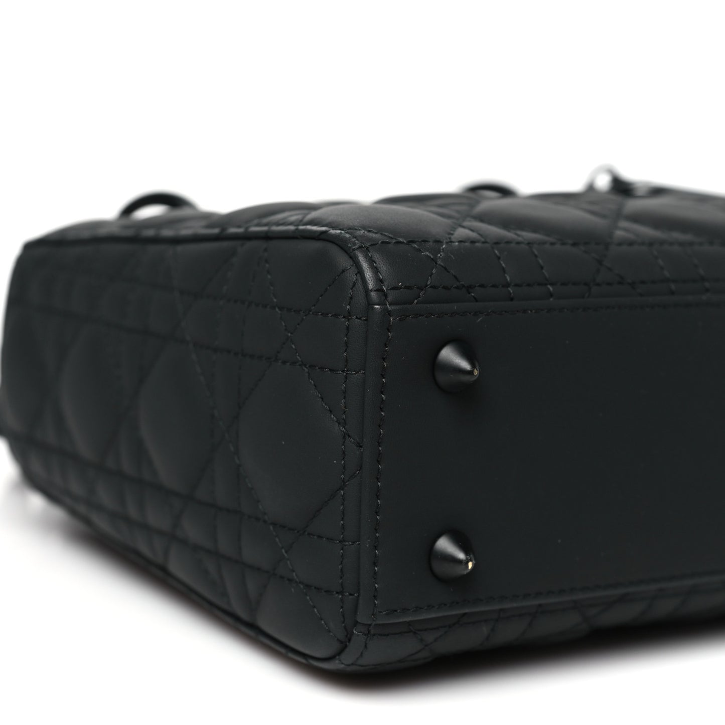 Ultra Matte Calfskin Cannage Small My ABCDior Lady Dior Black