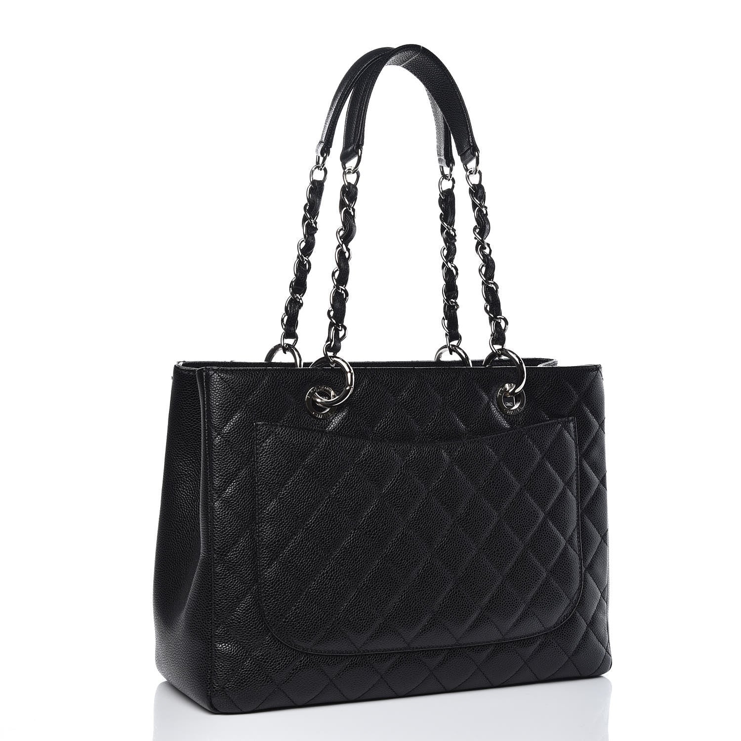 Chanel Caviar Quilted Grand Shopping Tote GST Black 3 of 12