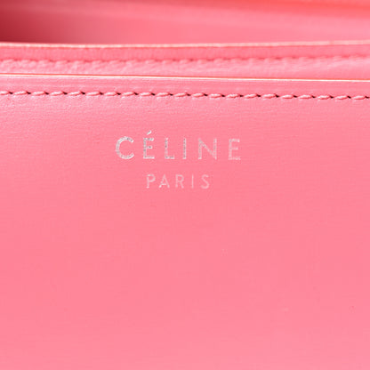 Celine Box Calfskin Medium Classic Box Flap Bag Raspberry 5 of 9