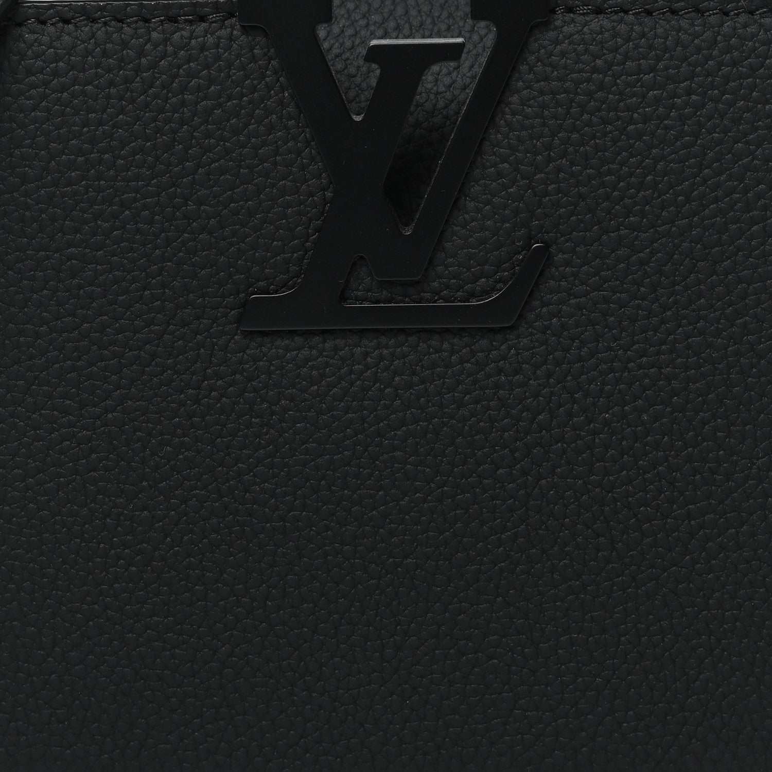 Louis Vuitton Matte Taurillon Capucines East West Mini All Black 8 of 11