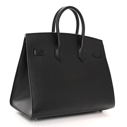 Hermes Madame Calfskin Birkin Sellier 25 Black 3 of 15