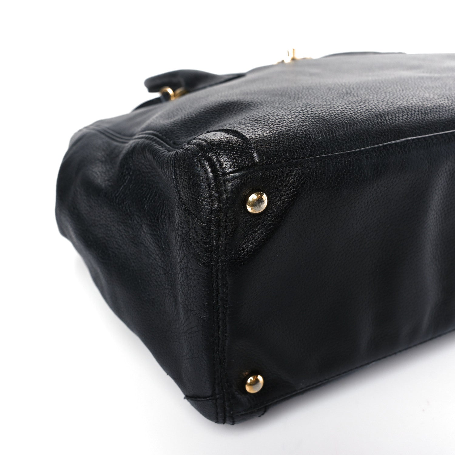 Chanel Calfskin Cerf Executive Shopper Tote Black 7 of 10