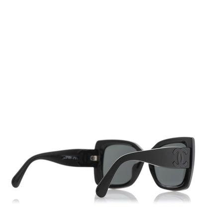 Chanel Square Polarized CC 5494-A Sunglasses Black 4 of 9