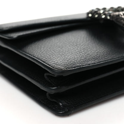 Gucci Pebbled Calfskin Small Dionysus Shoulder Bag Black 9 of 10