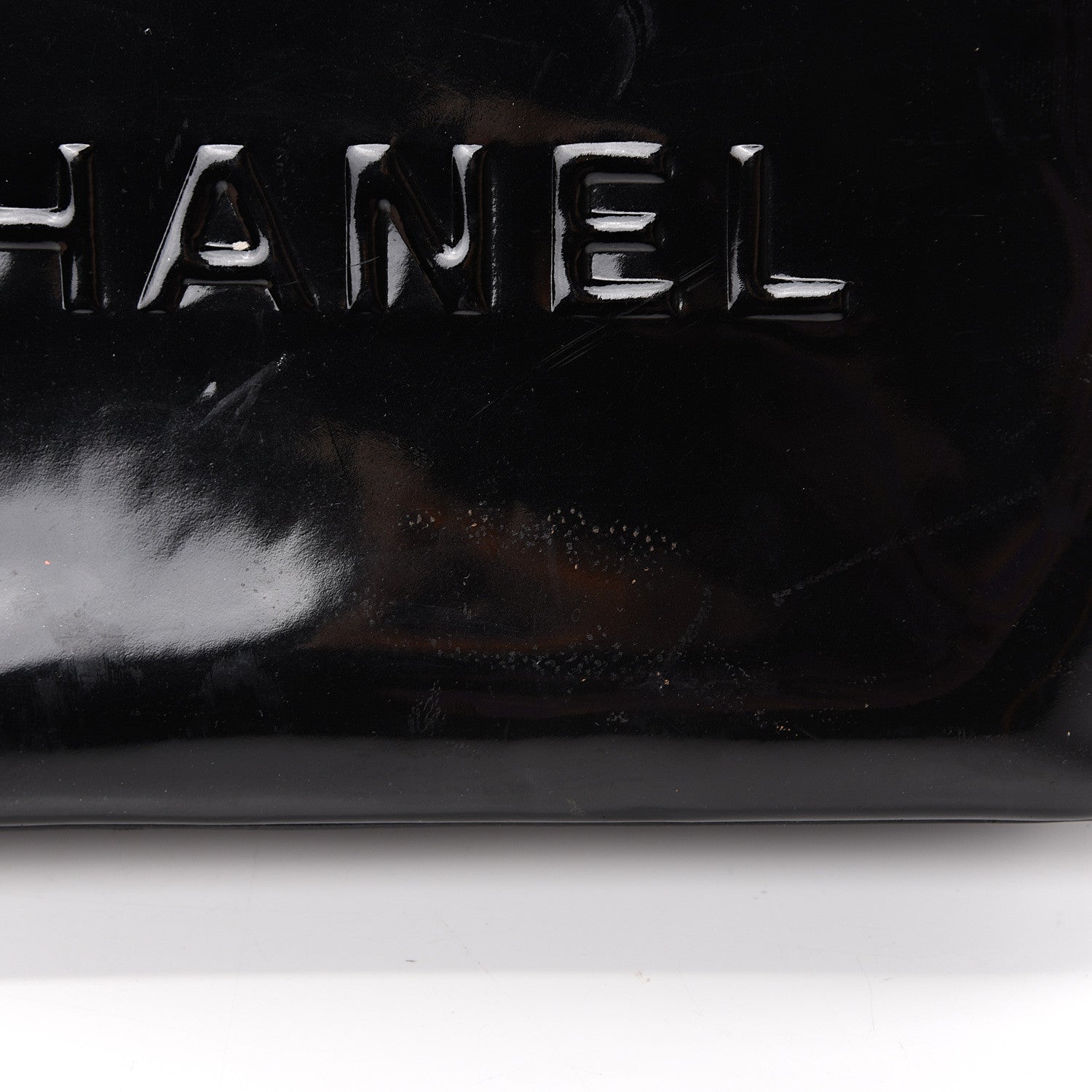 Chanel Patent Logo Shoulder Bag Black 20 of 21