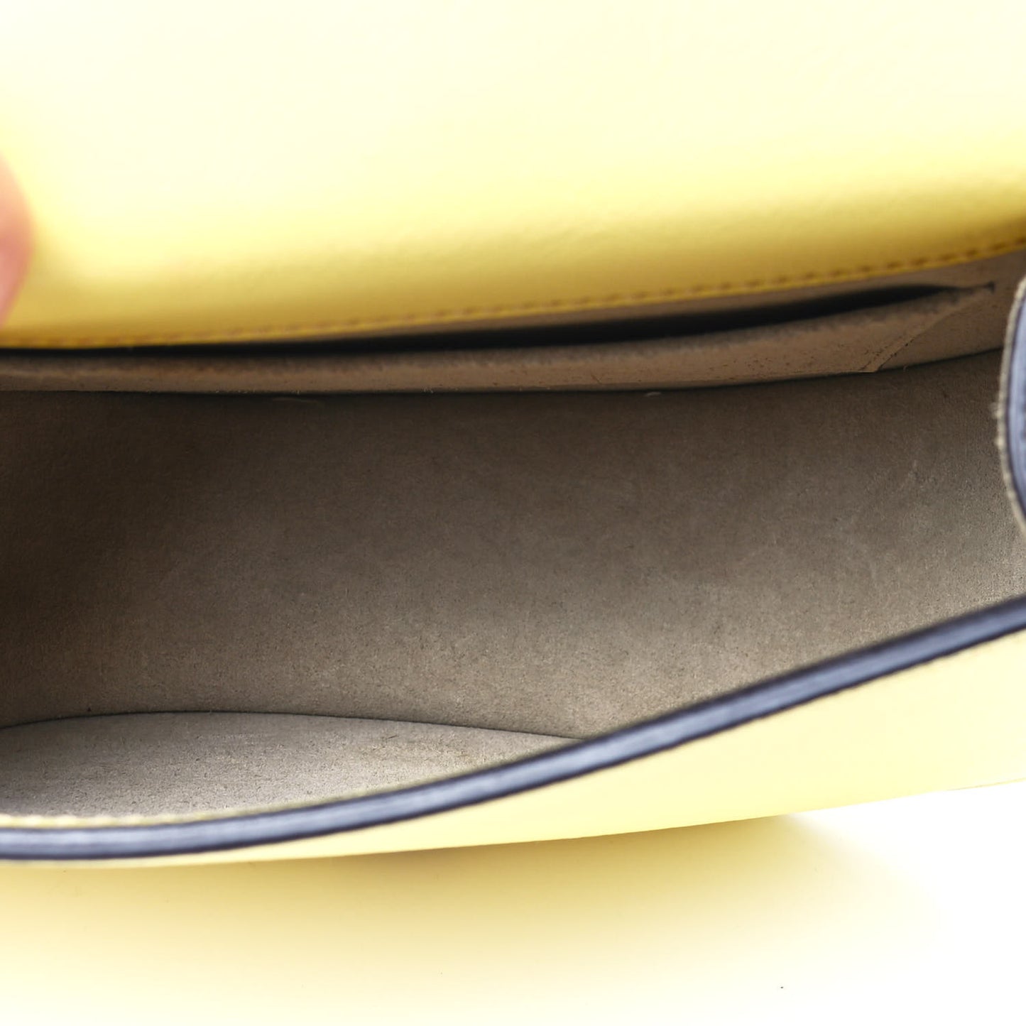 Calfskin Suede Small Nile Bracelet Bag Lemonade
