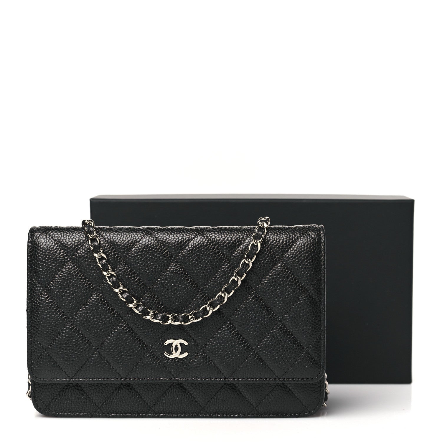 Chanel Caviar Quilted Wallet on Chain WOC Black 13 of 13