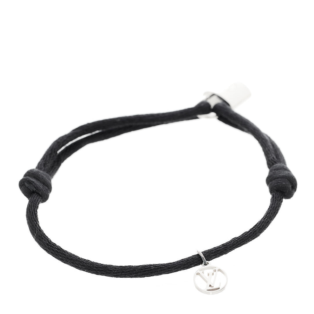 Sterling Silver Cotton Lockit X Doudou Louis Bracelet Black
