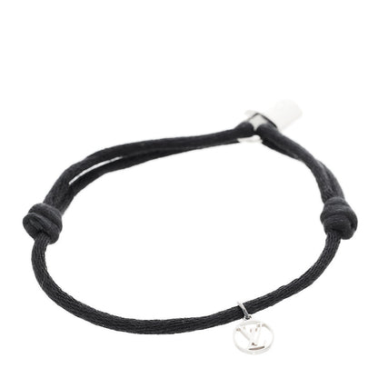 Louis Vuitton Sterling Silver Cotton Lockit X Doudou Louis Bracelet Black 3 of 5