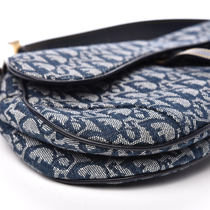 Christian Dior Monogram Saddle Bag Blue 7 of 12