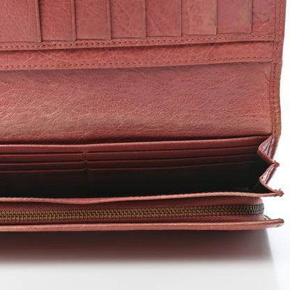 Balenciaga Agneau Classic Hardware Money Wallet Rose Bruyere 6 of 17