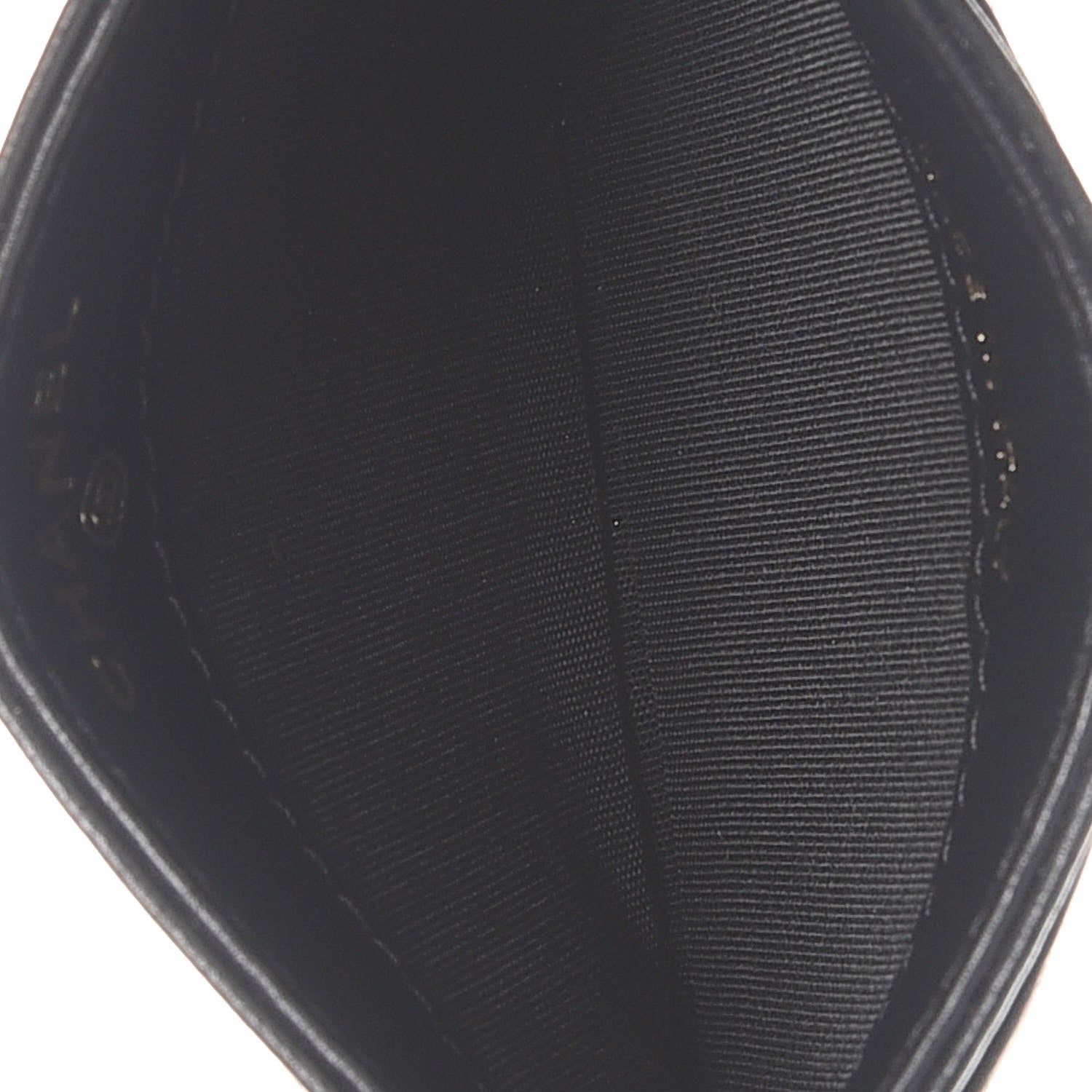 Chanel Lambskin Camellia Embossed Card Holder Black Gold 5 of 9
